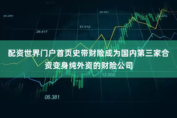 配资世界门户首页史带财险成为国内第三家合资变身纯外资的财险公司